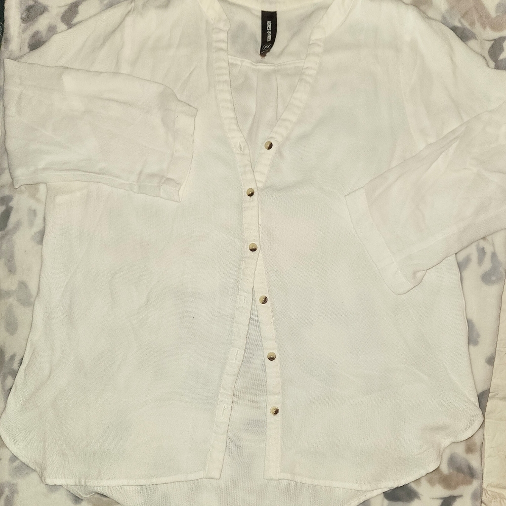 Agnes & Dora Casual White Blouse XL